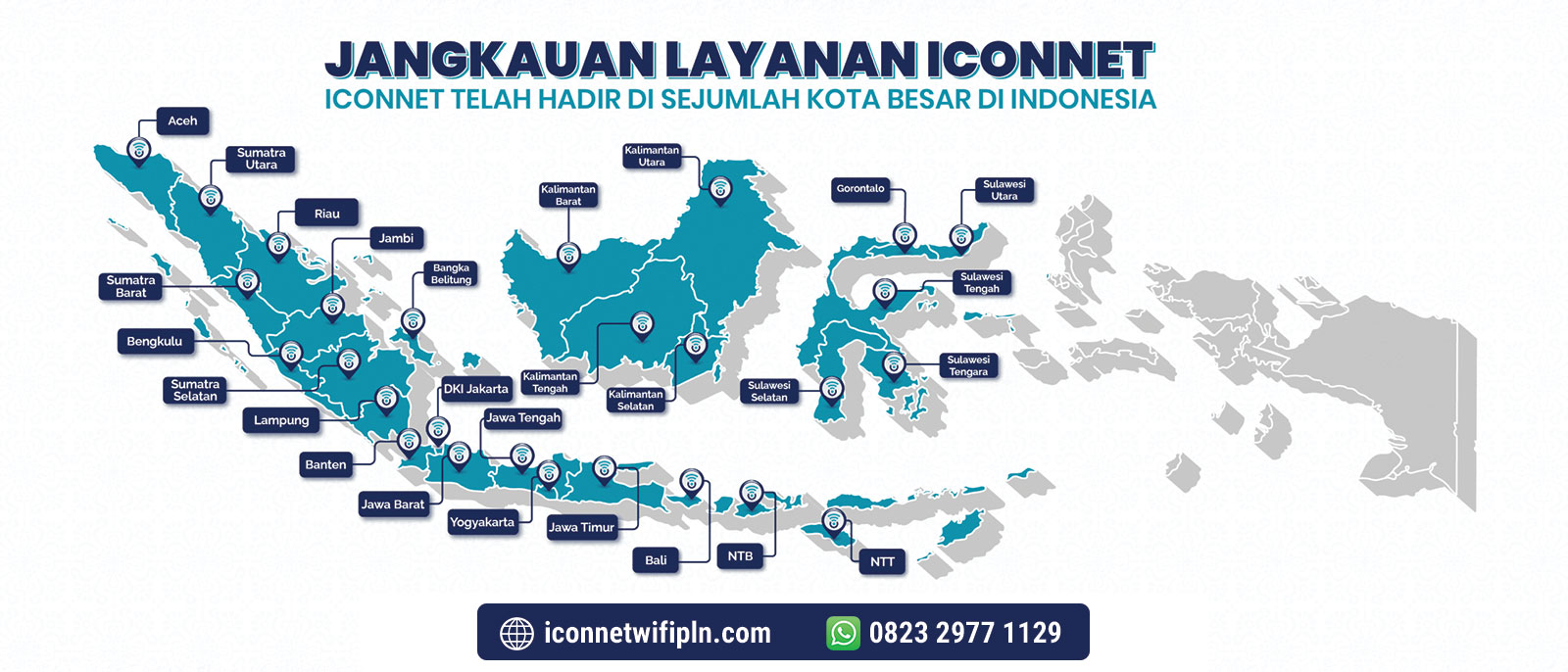 Daftar ICONNET Wifi PLN Jawa Tengah dan Yogyakarta