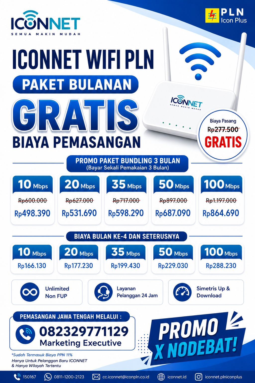 Daftar Paket Pasang Tarif Iconnet 2026